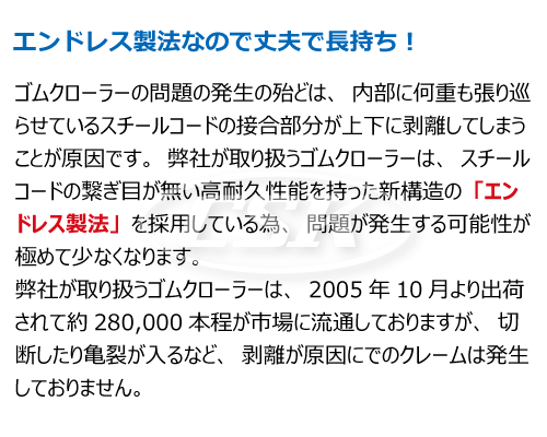 東日興産 建機用 ゴムクローラー クローラー 古河機械