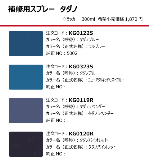 タダノクレーン 調色塗料 ライトパープル