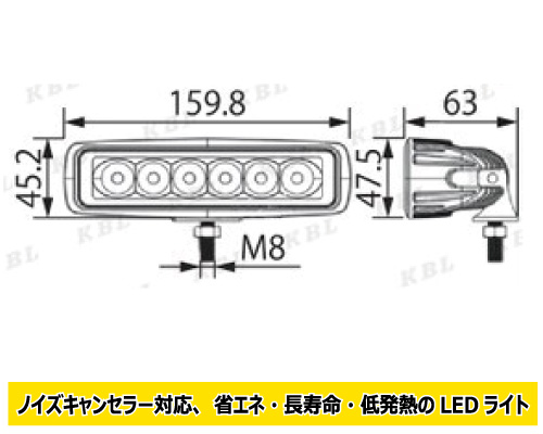 kbl led 作業灯 KGL524A