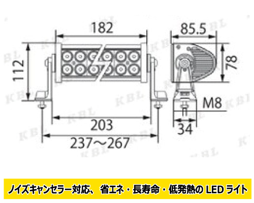 kbl led 作業灯 KGL631a