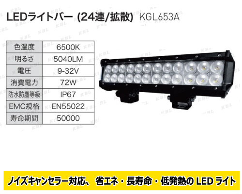 kbl led 作業灯 KGL653a